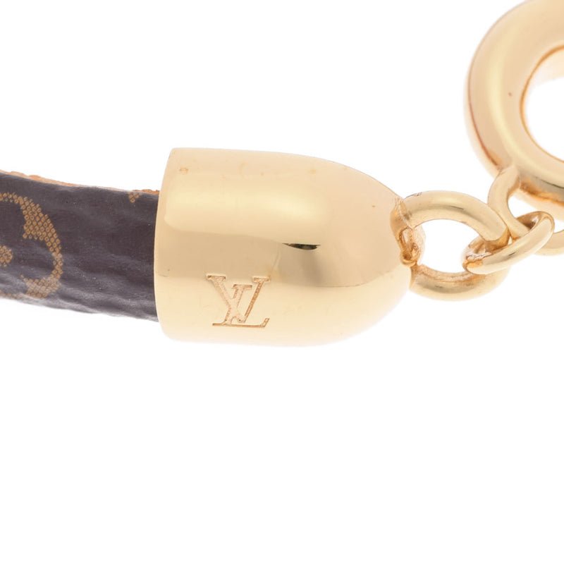 LOUIS VUITTON Louis Vuitton Brasser Sayes Brown Gold metal M6758 Ladies GP Bracelet A Rank used Ginzo