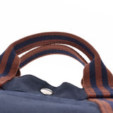 HERMES Hermes Fooltu MM Navy/Tea Unisex Canvas Tote Bag B Rank used Ginzo