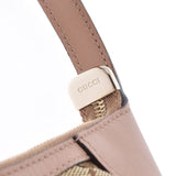 Gucci Gucci GG图案米色 /粉红色224093女士GG帆布配件袋AB级二手Ginzo