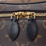 LOUIS VUITTON ルイヴィトン モノグラム リバース ヴァニティ NV PM 2WAY キャメル系/黒 M45165 レディース モノグラムキャンバス ハンドバッグ Aランク 中古 銀蔵