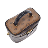 LOUIS VUITTON ルイヴィトン モノグラム リバース ヴァニティ NV PM 2WAY キャメル系/黒 M45165 レディース モノグラムキャンバス ハンドバッグ Aランク 中古 銀蔵