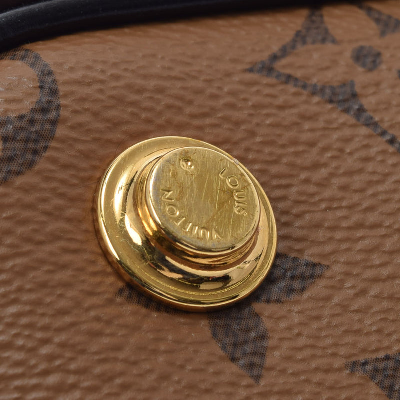 路易威顿路易·维顿（Louis Vuitton）路易威登（Louis Vuitton）会标反向虚荣NV PM 2Way Camel/Black M45165女士会标帆布手提包A级二手Ginzo