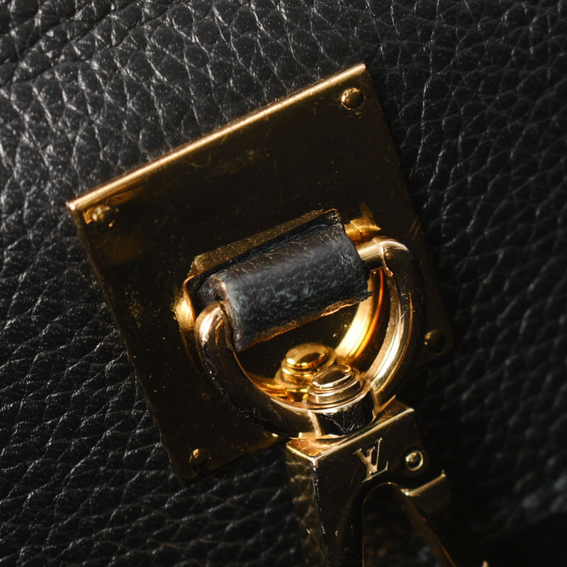 LOUIS VUITTON Louis Vuitton City Stemer PM Noir Gold Bracket M51028 Ladies Leather 2WAY Bag A Rank used Ginzo
