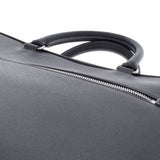 BURBERRY Burberry Grainy Leather Brief Case Black Silver Bracket Men's Calf Business Bag A Rank used Ginzo