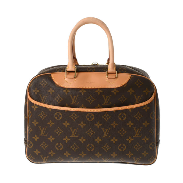 LOUIS VUITTON ルイヴィトン モノグラム ドーヴィル ブラウン M47270 ユニセックス モノグラムキャンバス ハンドバッグ Aランク 中古 銀蔵