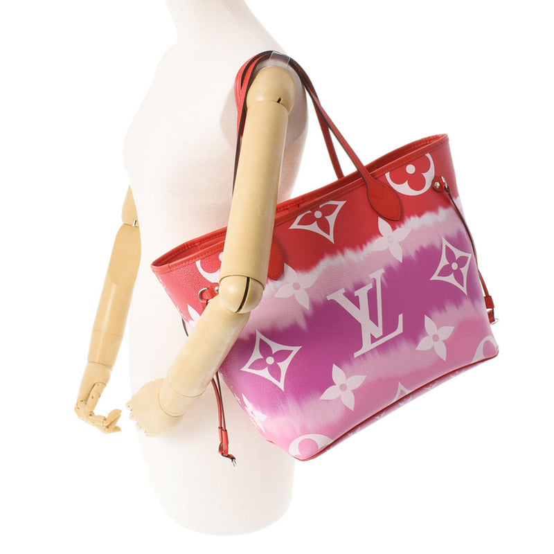 LOUIS VUITTON Louis Vuitton Monogram Lv Escult Never Full MM Tai Dai/Rouge M45127 Ladies Monogram Canvas Tote Bag A Rank Used Ginzo