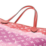 LOUIS VUITTON Louis Vuitton Monogram Lv Escult Never Full MM Tai Dai/Rouge M45127 Ladies Monogram Canvas Tote Bag A Rank Used Ginzo