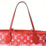 LOUIS VUITTON ルイヴィトン モノグラム LVエスカル ネヴァーフル MM タイダイ/ルージュ M45127 レディース モノグラムキャンバス トートバッグ Aランク 中古 銀蔵