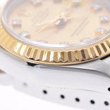 ROLEX Rolex Datejust 10P Diamond 69173G Ladies YG/SS Watch Automatic Champagne Dial A Rank used Ginzo