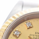 ROLEX ロレックス デイトジャスト 10Pダイヤ 69173G レディース YG/SS 腕時計 自動巻き シャンパン文字盤 Aランク 中古 銀蔵