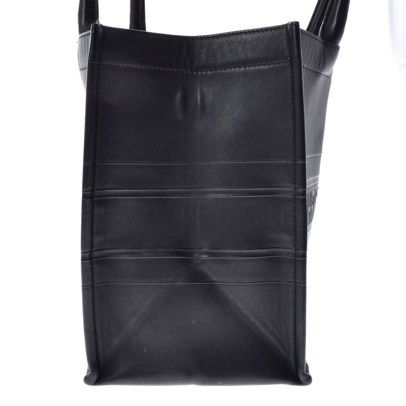 Christian Dior Christian Dior Book Tote Bag Medium Black 50mA0149 Ladies Calf Handbag B Rank used Ginzo