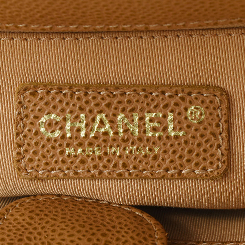 CHANEL シャネル マトラッセ PST チェーントート ベージュ ゴールド金具 レディース キャビアスキン トートバッグ ABランク 中古 銀蔵