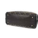 CHANEL Chanel Wild Stitch Black Silver Bracket Ladies Calf Handbag B Rank used Ginzo