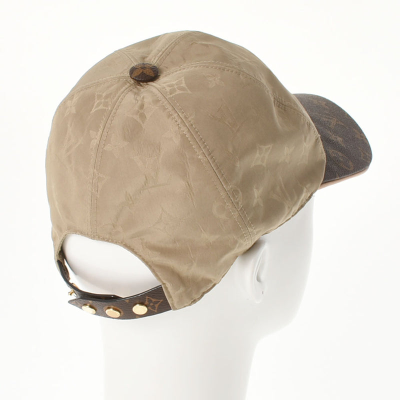 LOUIS VUITTON Cap My Essensel Upaige/Brown Size M M76504 Men's Silk polyester Cap A Rank used Ginzo