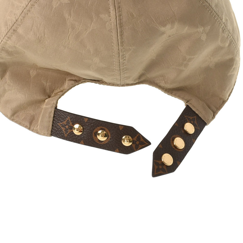 LOUIS VUITTON Cap My Essensel Upaige/Brown Size M M76504 Men's Silk polyester Cap A Rank used Ginzo