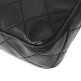 CHANEL Chanel Matrasse Chain Shoulder Black Gold Bracket Ladies Ram Skin Shoulder Bag B Rank used Ginzo