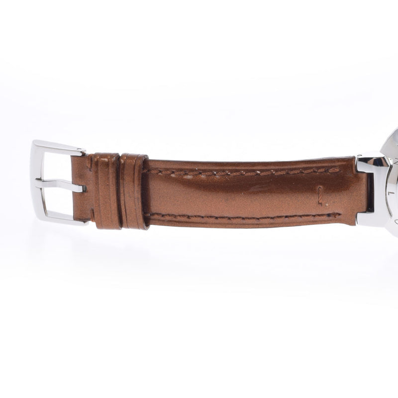 LOUIS VUITTON Louis Vuitton Tambour Q1211 Ladies SS/Leather Watch Quartz Brown Dial A Rank used Ginzo