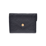 LOUIS VUITTON Louis Vuitton Monogram Amplant Portofoyille Victorine Noir M64060 Unisex Leather tri -fold wallet B rank used Ginzo