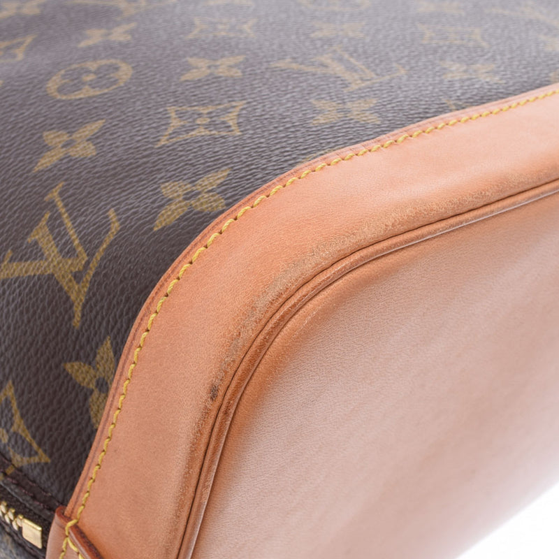LOUIS VUITTON Louis Vuitton Monogram Alma 2WAY Old Brown M51130 Ladies Monogram Canvas Handbag B Rank used Ginzo