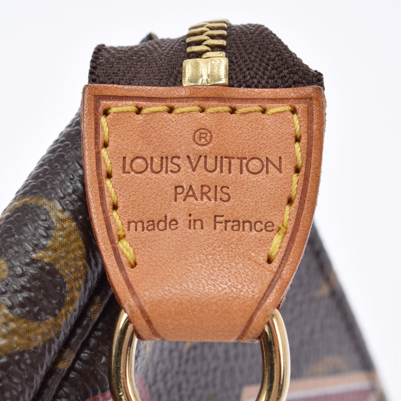 路易威顿路易·维顿（Louis Vuitton）路易·威登（Louis Vuitton）会标迷你PIP保存保存墙M95804女士会标帆布辅助袋AB级二手Ginzo