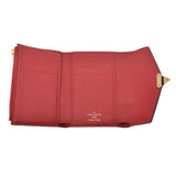 路易威顿路易斯·维顿（Louis Vuitton）Monogrile Portofoille Portas紧凑型三（红色）M67478女士会标帆布皮革皮革三重钱包AB级二手Ginzo