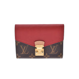 LOUIS VUITTON Louis Vuitton Monogram Portofoille Portas Compact Three (Red) M67478 Ladies Monogram Canvas Leather Triple Wallet AB Rank Used Ginzo