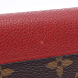 LOUIS VUITTON Louis Vuitton Monogram Portofoille Portas Compact Three (Red) M67478 Ladies Monogram Canvas Leather Triple Wallet AB Rank Used Ginzo