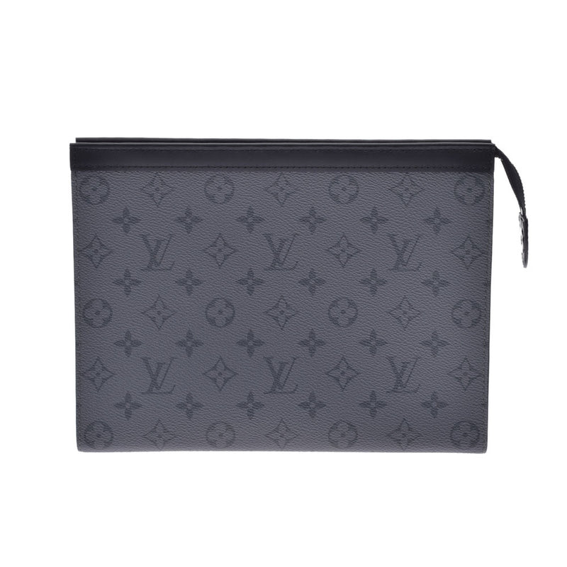 LOUIS VUITTON Louis Vuitton Monogram Eclipse Pochet Bowayage MM Clutch Bag Black M69535 Men's Monogram Canvas Candy Bag Shin -Used Ginzo