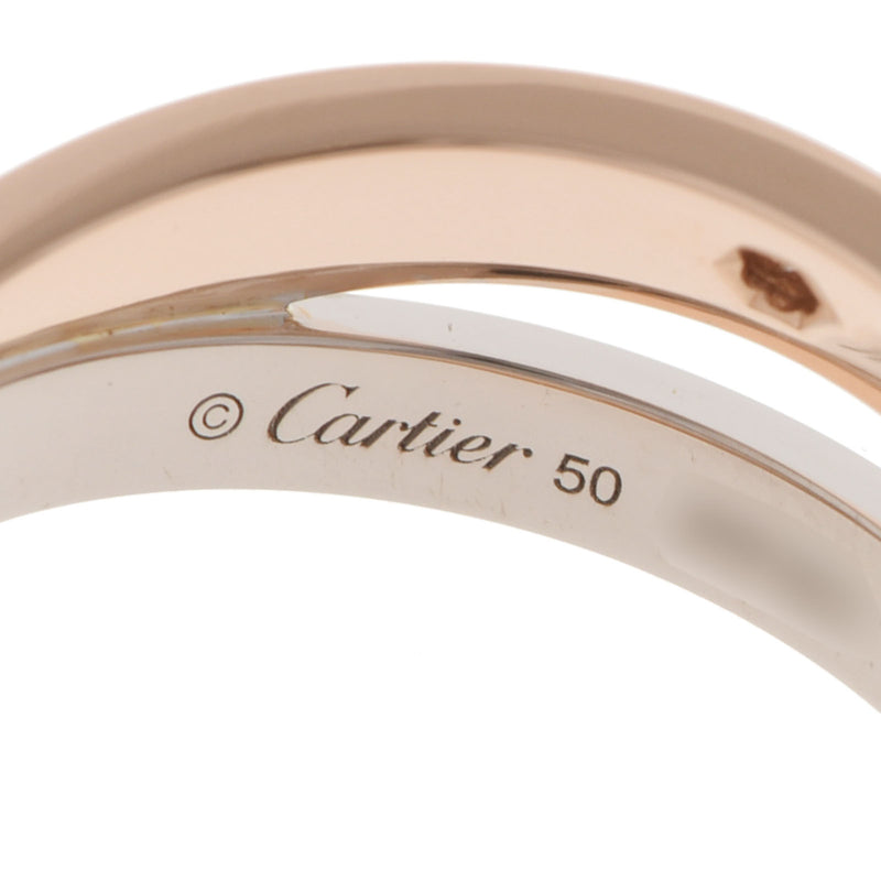 CARTIER カルティエ ラブリング パヴェダイヤ #50 10号 レディース K18PG/WG リング・指輪 Aランク 中古 銀蔵