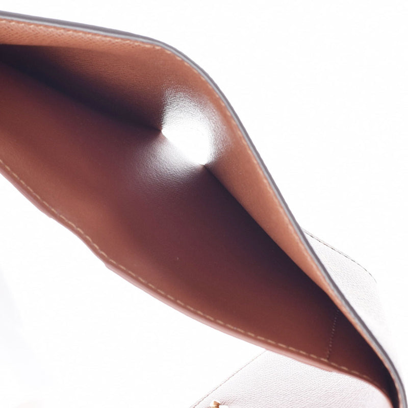 路易威顿路易·维顿（Louis Vuitton）路易·威登（Louis Vuitton）会标Portofoyille胜利Victorine Brown M62472女用式会标帆布三重 - 折的钱包未使用的Ginzo