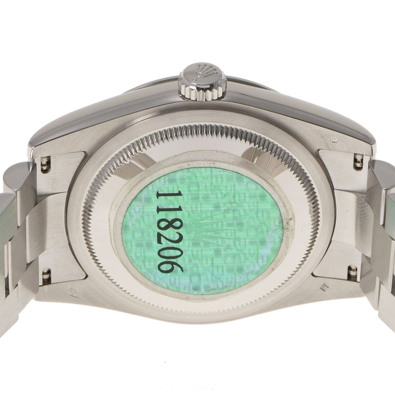 ROLEX ロレックス デイデイト 10Pダイヤ 118206A メンズ PT 腕時計 自動巻き アイスブルーコンピューター文字盤 Aランク 中古 銀蔵