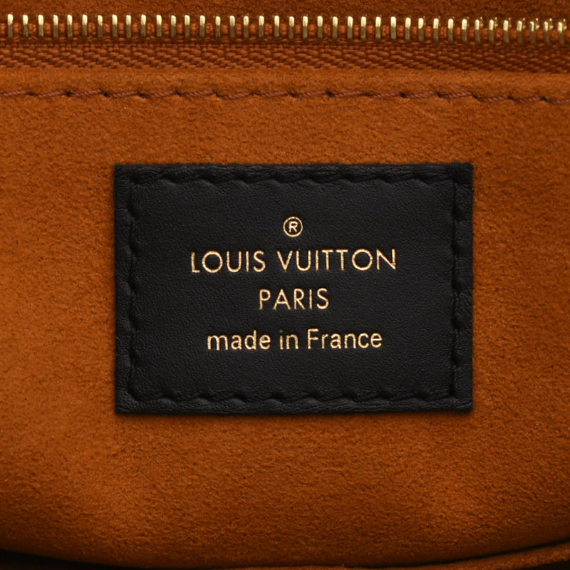 LOUIS VUITTON Louis Vuitton Monogram Amplant Onzago MM 2WAY Noir M45595 Unisex Leather Tote Bag AB Rank Used Ginzo