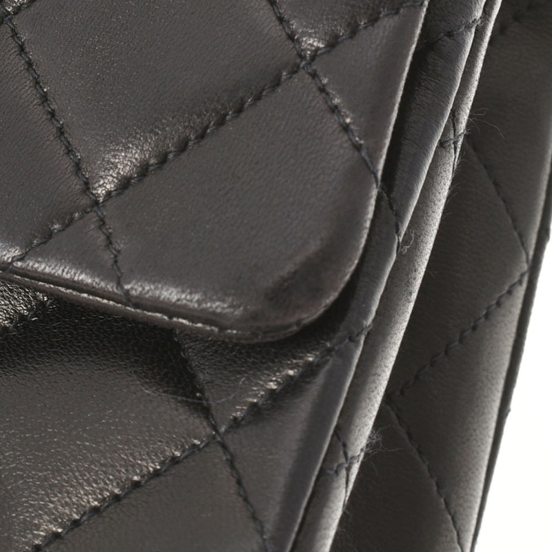 香奈儿Chanel Matrasse连锁肩肩黑色金支架女士RAM皮肤肩cab ab AB级使用Ginzo