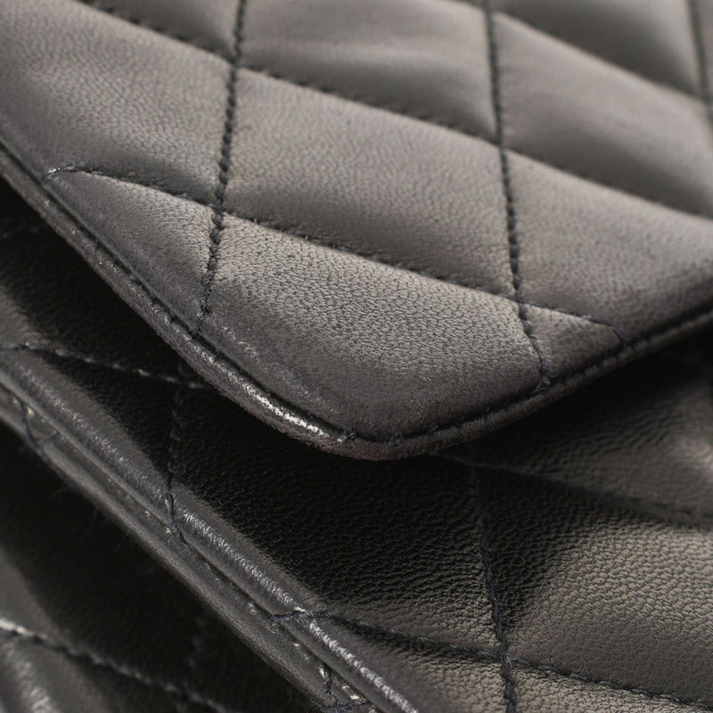 香奈儿Chanel Matrasse连锁肩肩黑色金支架女士RAM皮肤肩cab ab AB级使用Ginzo