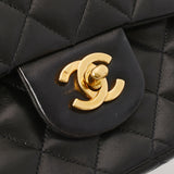 香奈儿Chanel Matrasse连锁肩肩黑色金支架女士RAM皮肤肩cab ab AB级使用Ginzo