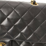 香奈儿Chanel Matrasse连锁肩肩黑色金支架女士RAM皮肤肩cab ab AB级使用Ginzo