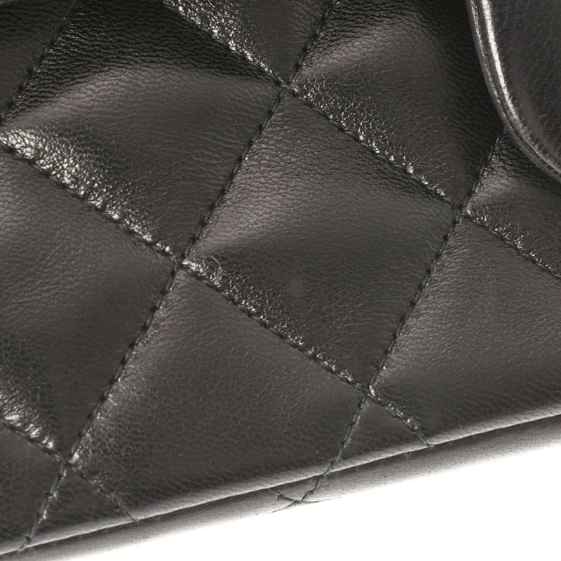 香奈儿Chanel Matrasse连锁肩肩黑色金支架女士RAM皮肤肩cab ab AB级使用Ginzo