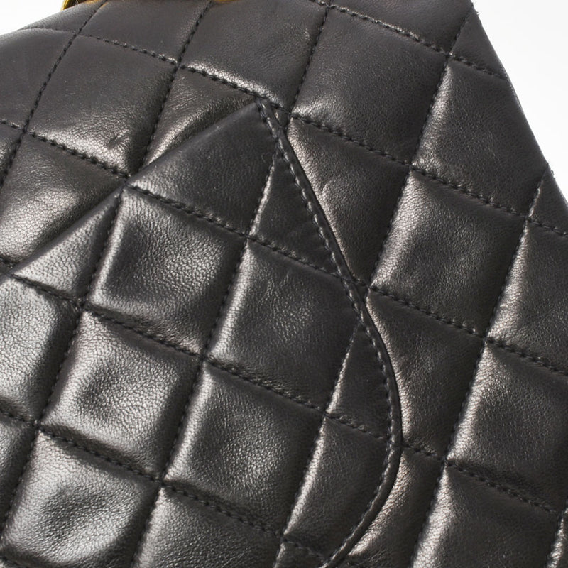 香奈儿Chanel Matrasse连锁肩肩黑色金支架女士RAM皮肤肩cab ab AB级使用Ginzo