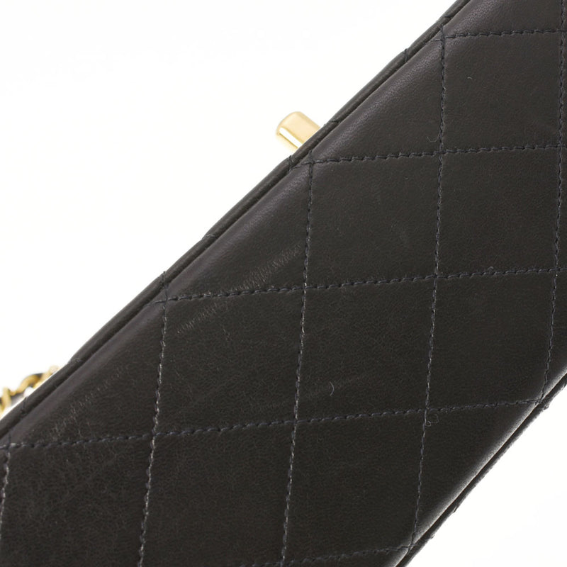 香奈儿Chanel Matrasse连锁肩肩黑色金支架女士RAM皮肤肩cab ab AB级使用Ginzo