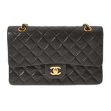 香奈儿Chanel Matrasse连锁肩肩黑色金支架女士RAM皮肤肩cab ab AB级使用Ginzo