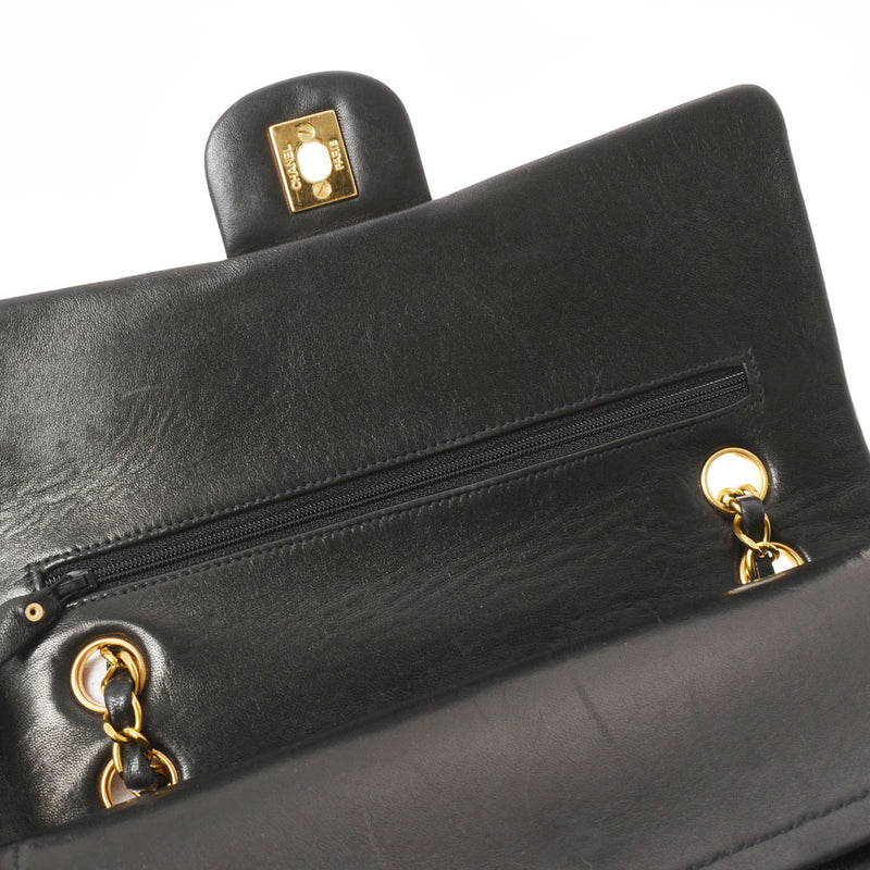 香奈儿Chanel Matrasse连锁肩肩黑色金支架女士RAM皮肤肩cab ab AB级使用Ginzo