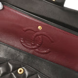 香奈儿Chanel Matrasse连锁肩肩黑色金支架女士RAM皮肤肩cab ab AB级使用Ginzo