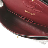 香奈儿Chanel Matrasse连锁肩肩黑色金支架女士RAM皮肤肩cab ab AB级使用Ginzo