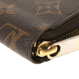 路易威顿路易·维顿（Louis Vuitton）路易威登（Louis Vuitton）会标Zippy Wallet Brown M42616女用式会标帆布钱包B级二手Ginzo