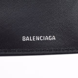 Balenciaga Balenciaga迷你钱包紧凑型钱包黑色593813男女CALF乳毛钱包未使用的金佐