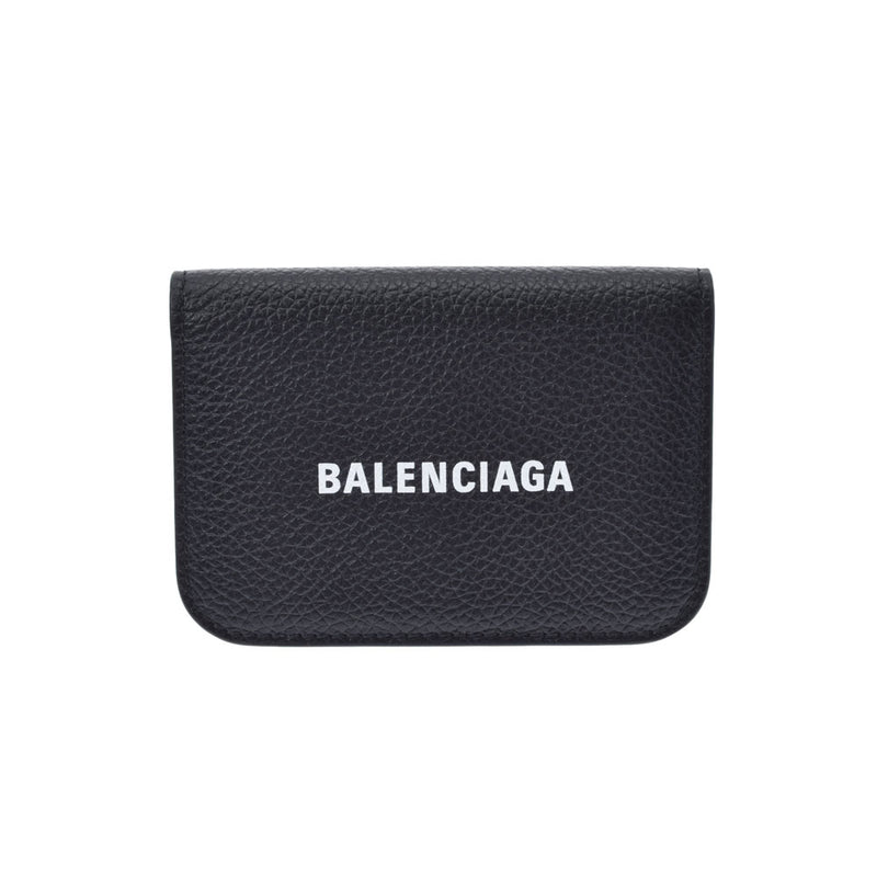 BALENCIAGA バレンシアガ ミニウォレット コンパクトウォレット 黒 593813 ユニセックス カーフ 三つ折り財布 未使用 銀蔵