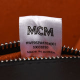 MCM MSIEM螺柱2Way Black Ladies Calf手提包B等级使用Ginzo