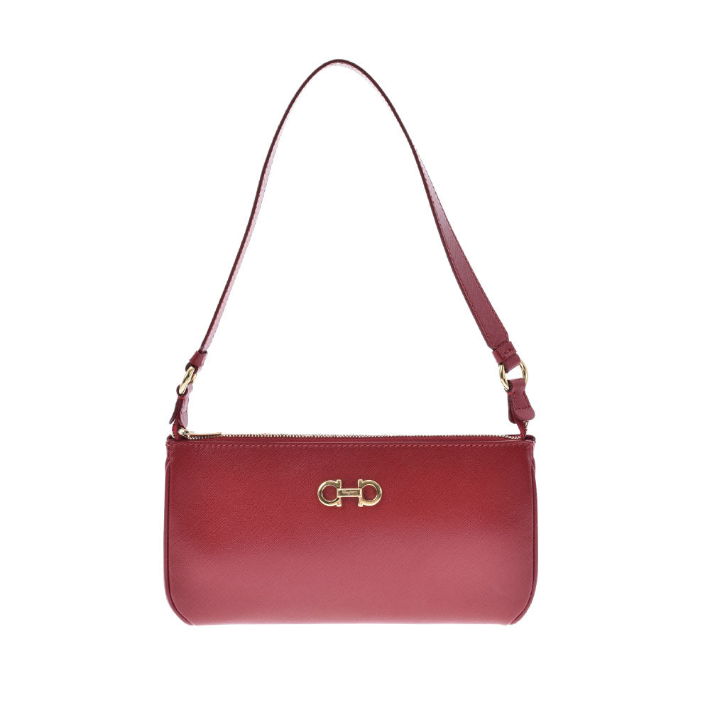 Ferragamoガンチーニゴールド金具ハンドバッグ