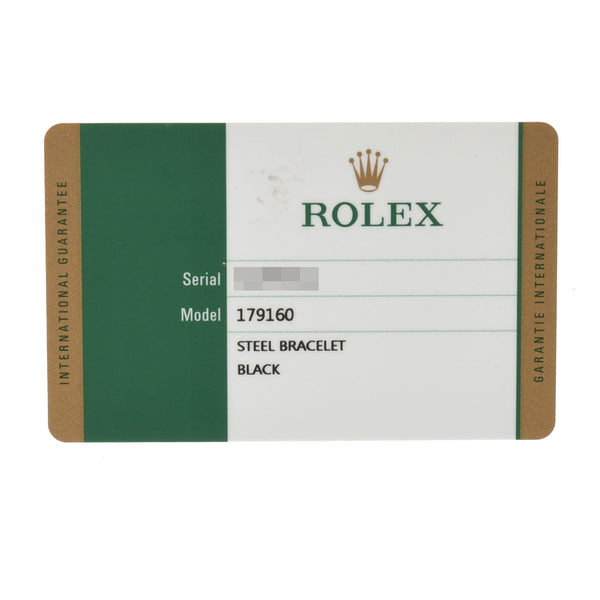 ROLEX ロレックス デイトジャスト  179160 レディース SS 腕時計 自動巻き 黒文字盤 Aランク 中古 銀蔵