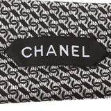 CHANEL Chanel Coco Mark Pattern Silver/Black Men's Silk 100 % Tie A Rank used Ginzo